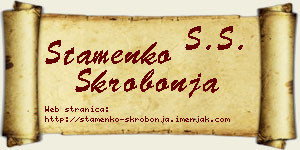 Stamenko Skrobonja vizit kartica